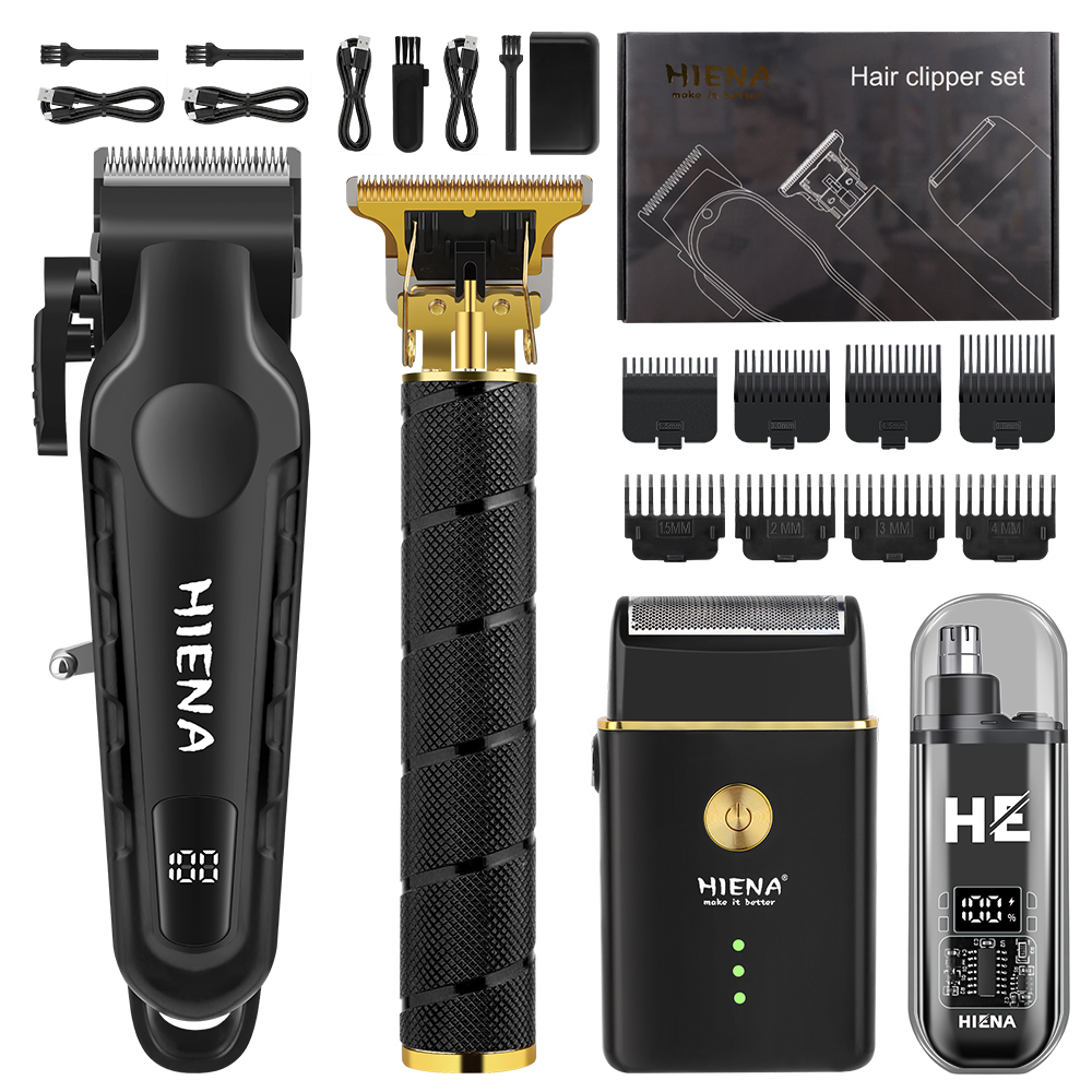 Men'S Grooming Nose Hair Trimmer - Set Pemangkas Rambut HIENA 4-in-1 Tanpa