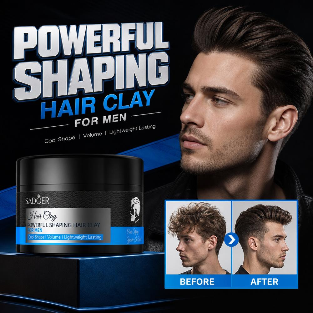 Men'S Grooming Cream - Clay Penata Rambut Matte Daya Rekat