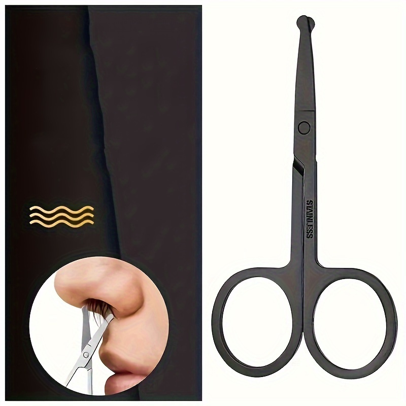 Men'S Grooming Tips - Gunting Rambut Hidung Ujung Bulat Baja