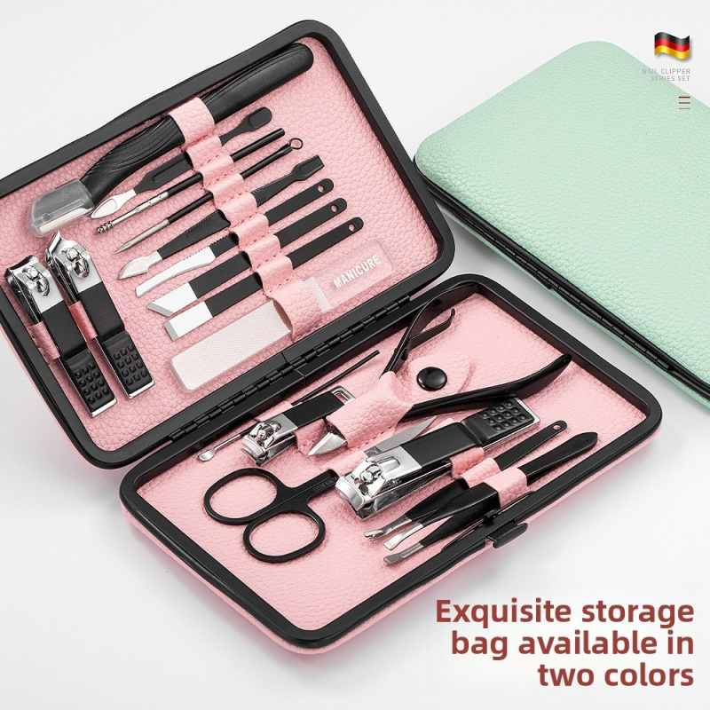 18pcs Set Manikur Pedikur, Per - Mens Grooming Kit Gift ulasan dan harga