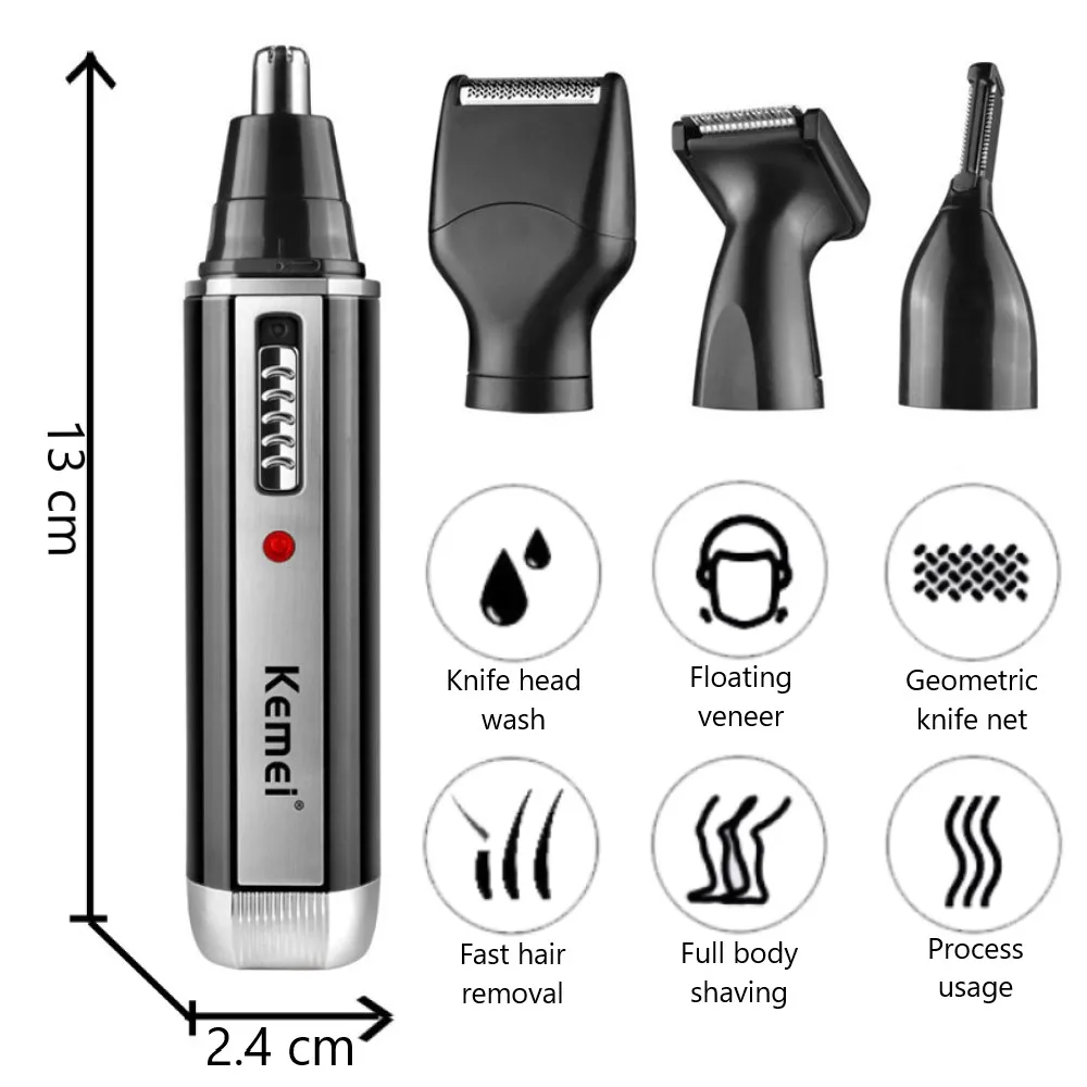 Kemei alat pangkas hidung elek - Men'S Grooming Nose Hair Trimmer ulasan dan harga