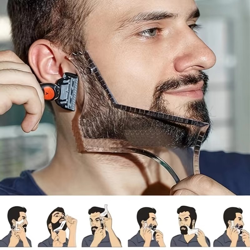 1PC/2PC/3PC Sisir Jenggot Plas - Men'S Grooming Makeup ulasan dan harga