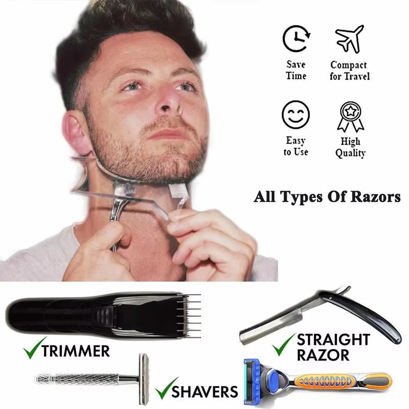 1PC/2PC/3PC Sisir Jenggot Plas - Men'S Grooming Makeup ulasan dan harga