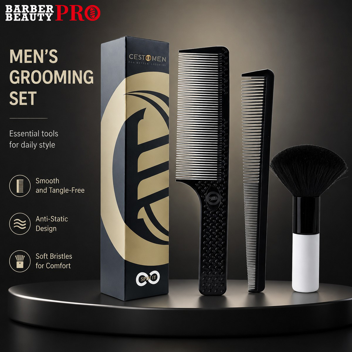 3 Buah Set Sisir Pemotong Ramb - Men'S Grooming Hairstyles ulasan dan harga