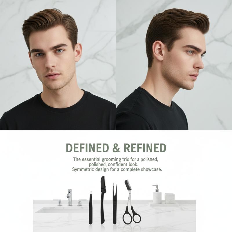 Kit Perawatan Alis Stainless S - Men'S Grooming Makeup ulasan dan harga