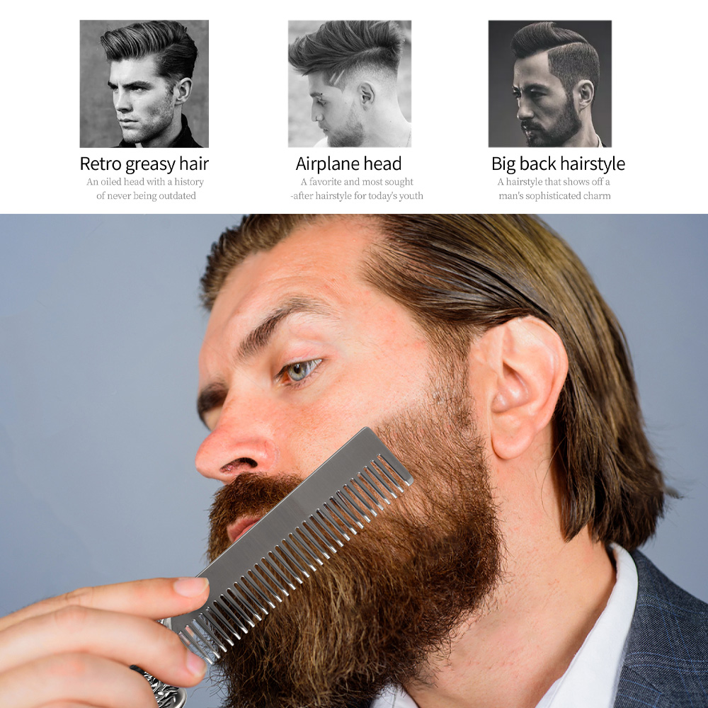 Set Sisir Jenggot & Rambut Vin - Men'S Grooming Hairstyles ulasan dan harga